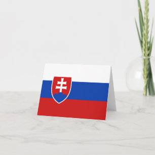 Tarjeta Bandera de Eslovaquia Notecard