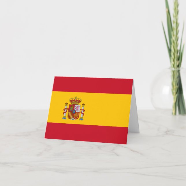 Tarjeta Bandera de España (Anverso)