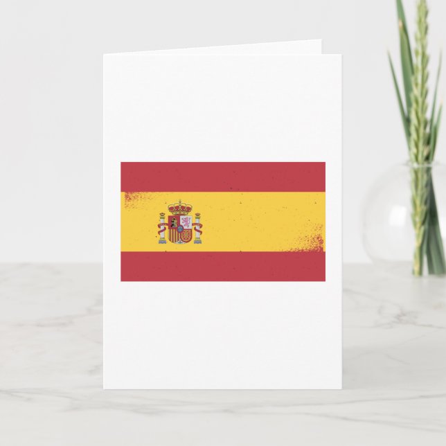 Tarjeta Bandera de España (Anverso)