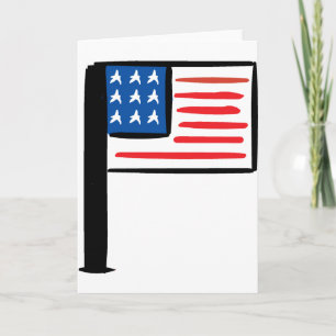 Tarjeta Bandera de Estados Unidos