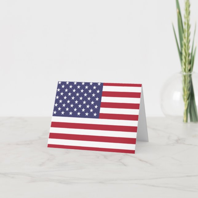 Tarjeta Bandera de Estados Unidos (Anverso)