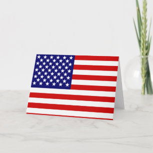 Tarjeta Bandera de Estados Unidos
