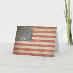 Tarjeta Bandera de Estados Unidos 1776