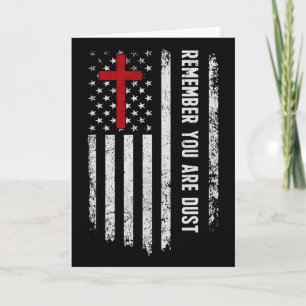 Tarjeta Bandera De Estados Unidos Cruz Recuerda Que Eres P