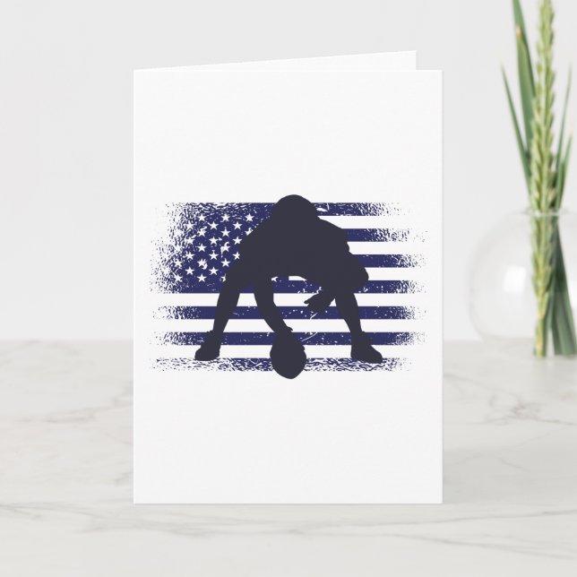Tarjeta Bandera de Estados Unidos de la camiseta de un hin (Anverso)