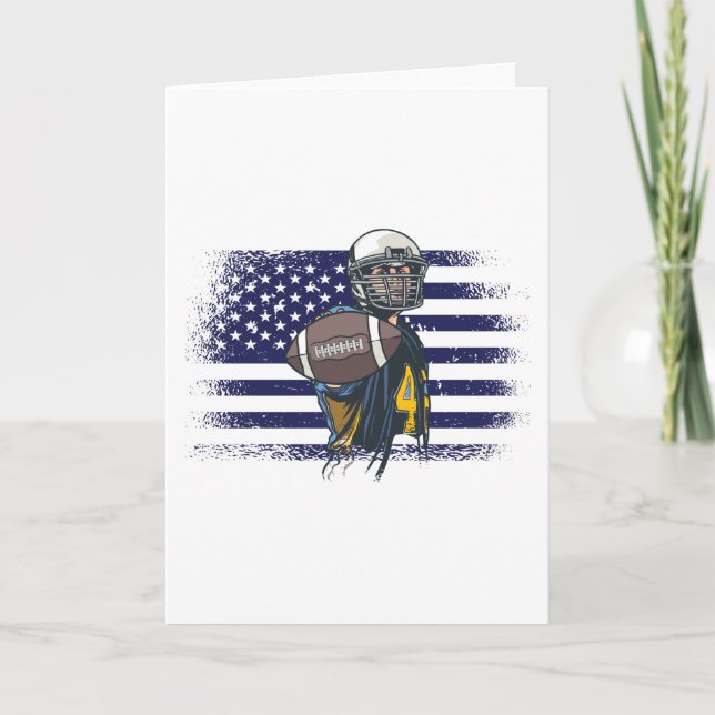 Tarjeta Bandera de Estados Unidos de la camiseta de un hin (Anverso)