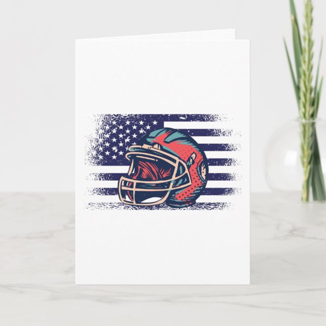 Tarjeta Bandera de Estados Unidos de la camiseta de un hin (Anverso)