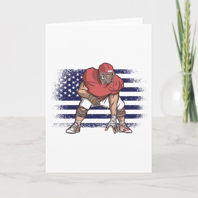 Tarjeta Bandera de Estados Unidos de la camiseta de un hin (Anverso)