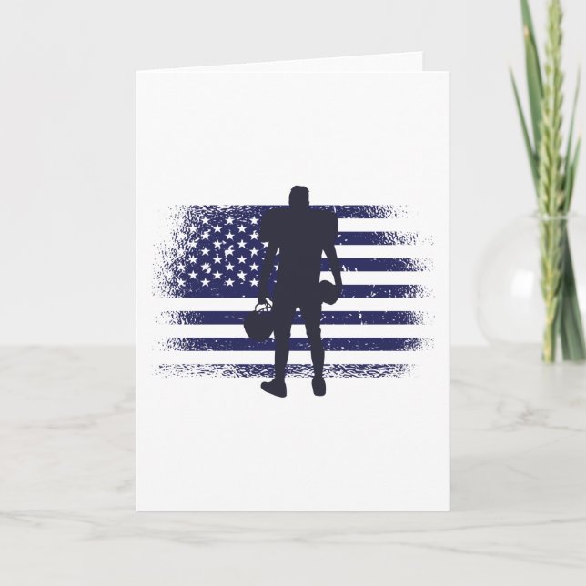 Tarjeta Bandera de Estados Unidos de la camiseta de un hin (Anverso)
