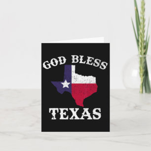 Tarjeta Bandera de Estados Unidos en Texas Texan Dios bend