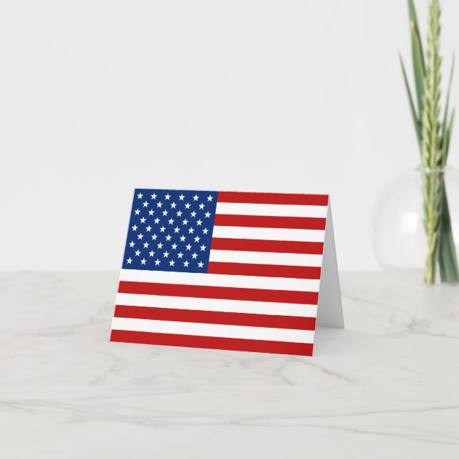 Tarjeta Bandera de Estados Unidos Notecard (Anverso)
