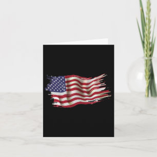Tarjeta Bandera De Estados Unidos Patriótica 4 De Julio Dí