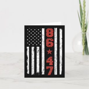 Tarjeta Bandera De Estados Unidos Retro Vintage 86 47 Anti