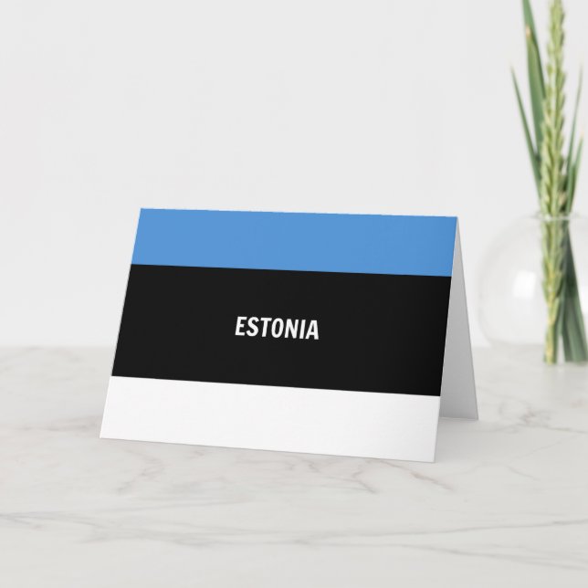 Tarjeta Bandera de Estonia (Anverso)