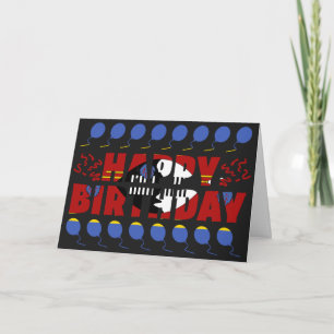 Tarjeta Bandera de Eswatini Cumpleaños Patriótico
