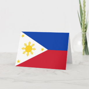 Tarjeta Bandera de Filipinas