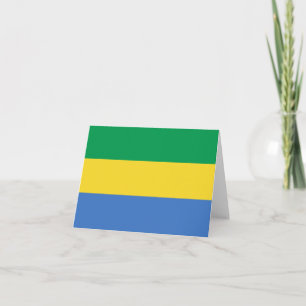 Tarjeta Bandera de Gabón Notecard