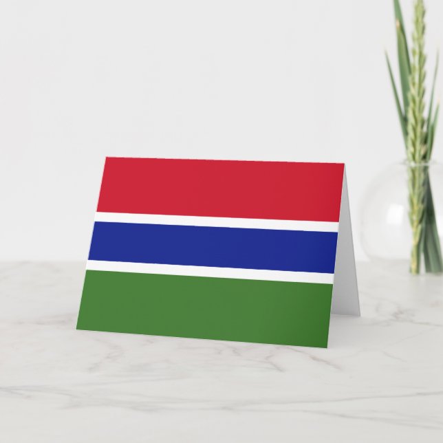 Tarjeta Bandera de Gambia (Anverso)