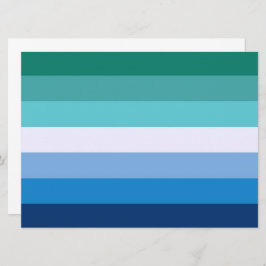 Tarjeta Bandera de Gay Men (símbolo LGBT) (Orgullo Gay) (M