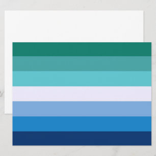 Tarjeta Bandera de Gay Men (símbolo LGBT) (Orgullo Gay) (M
