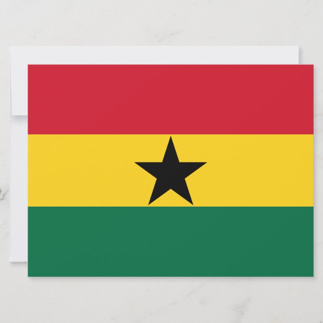 Tarjeta Bandera de Ghana (Anverso)