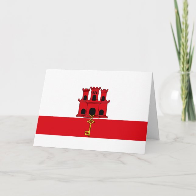 Tarjeta Bandera de Gibraltar (Anverso)