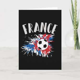 Tarjeta Bandera de Grunge de la pelota de fútbol de Franci