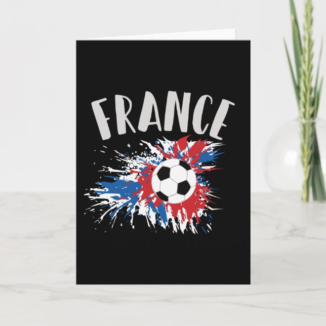 Tarjeta Bandera de Grunge de la pelota de fútbol de Franci (Anverso)