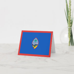 Tarjeta Bandera de Guam Notecard