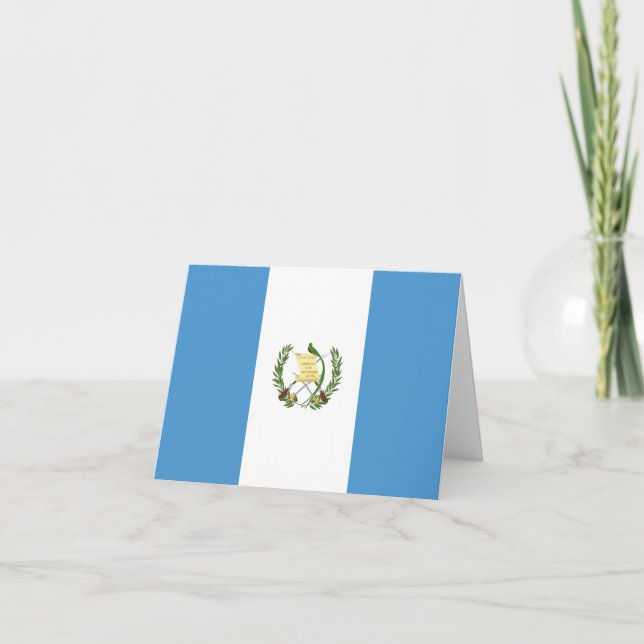 Tarjeta Bandera de Guatemala (Guatemala) (Anverso)