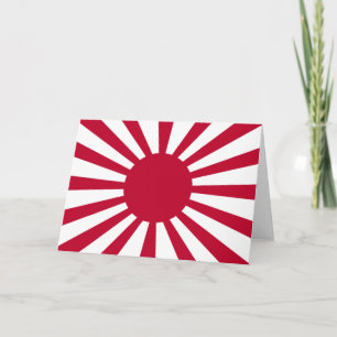 Tarjeta Bandera de Guerra Imperial de Japón