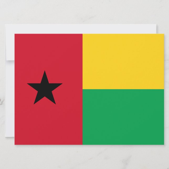 Tarjeta Bandera de Guinea-Bissau (Anverso)