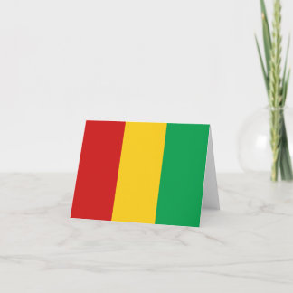 Tarjeta Bandera de Guinea-Conakry Notecard
