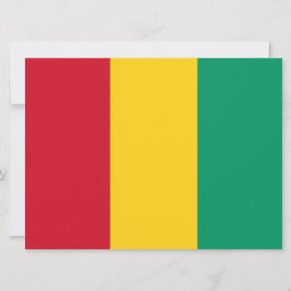 Tarjeta Bandera de Guinea (país africano)