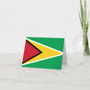 Tarjeta Bandera de Guyana (guyanesa)