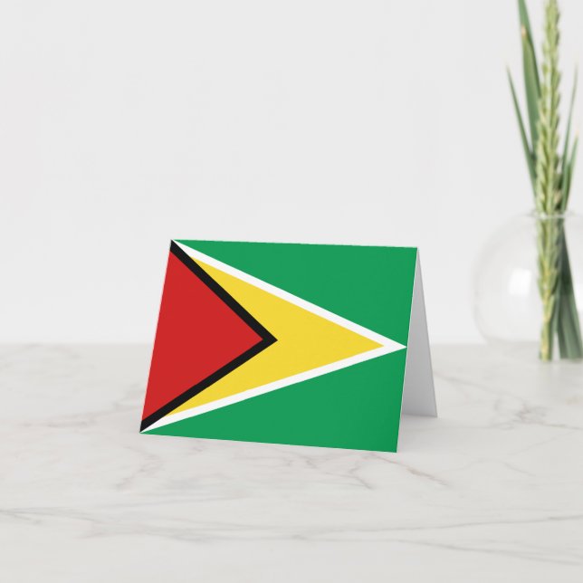 Tarjeta Bandera de Guyana Notecard (Anverso)