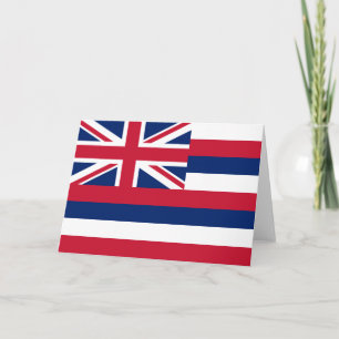 Tarjeta Bandera de Hawaii (Estado de los Estados Unidos)