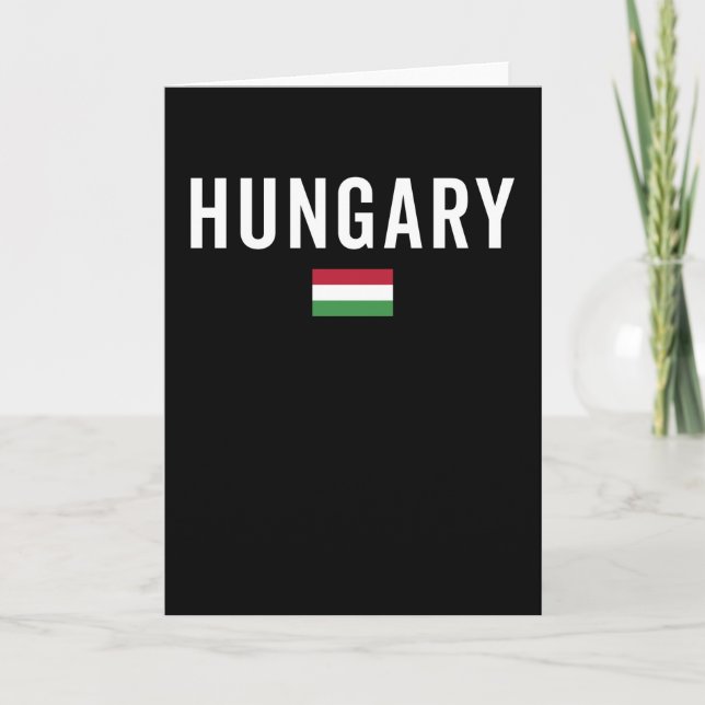 Tarjeta Bandera de Hungría - Bandera patriótica (Anverso)