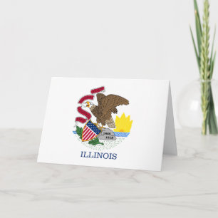 Tarjeta Bandera de Illinois