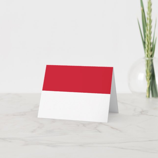 Tarjeta Bandera de Indonesia (indonesia) (Anverso)