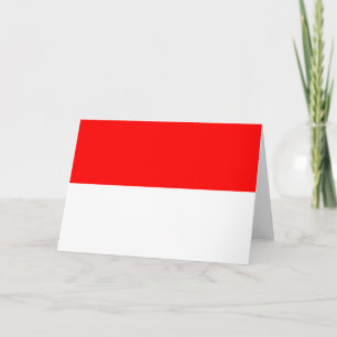 Tarjeta Bandera de Indonesia (Indonesia)