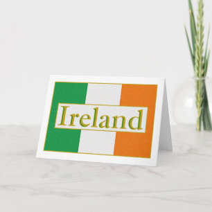 Tarjeta Bandera de Irlanda