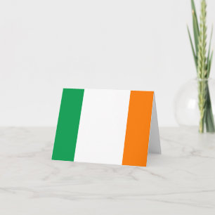 Tarjeta Bandera de Irlanda (irlandesa)