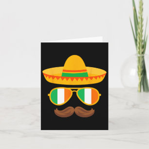 Tarjeta Bandera de Irlanda Sungles Irish Cinco De Mayo Mex