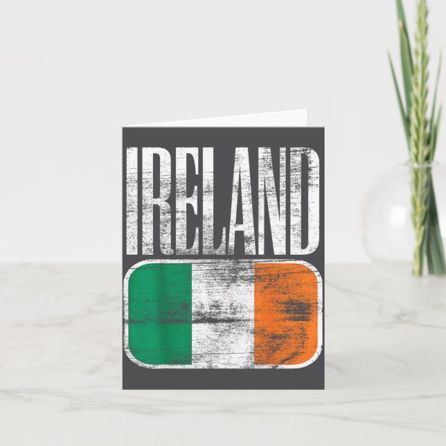 Tarjeta Bandera de Irlanda Suprt  (Anverso)