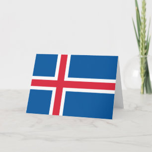 Tarjeta Bandera de Islandia