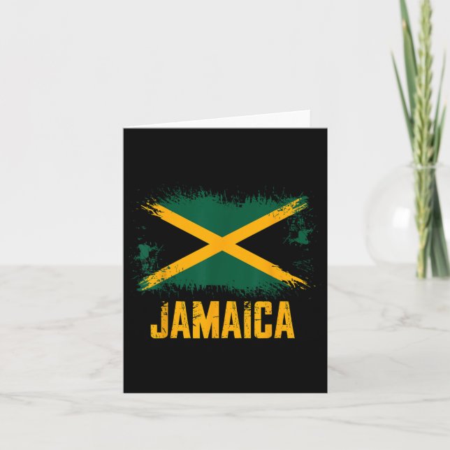 Tarjeta Bandera de Jamaica (Anverso)