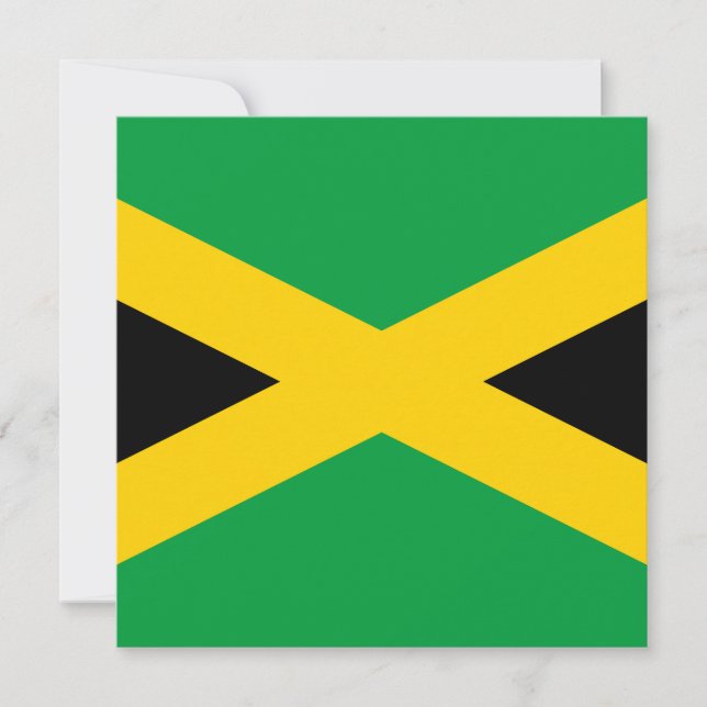 Tarjeta Bandera de Jamaica (Anverso)