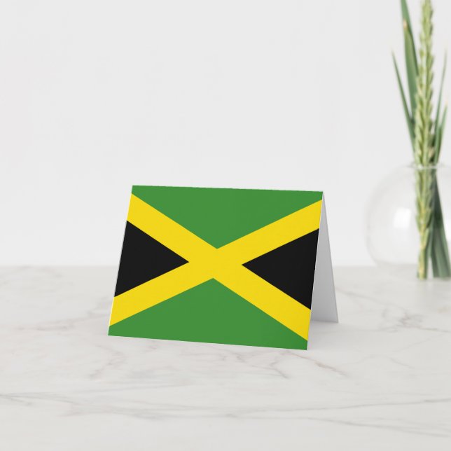 Tarjeta Bandera de Jamaica (Anverso)