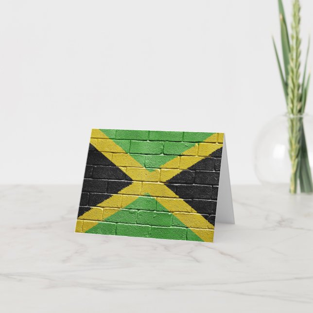 Tarjeta Bandera de Jamaica (Anverso)